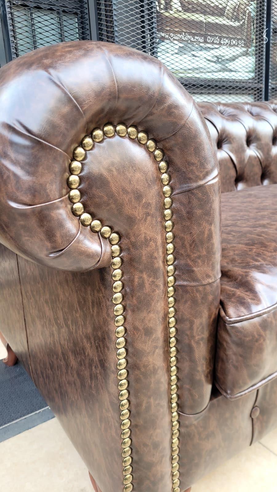 3A MOBİLYA BROWN MAGİC CHESTERFİELD 