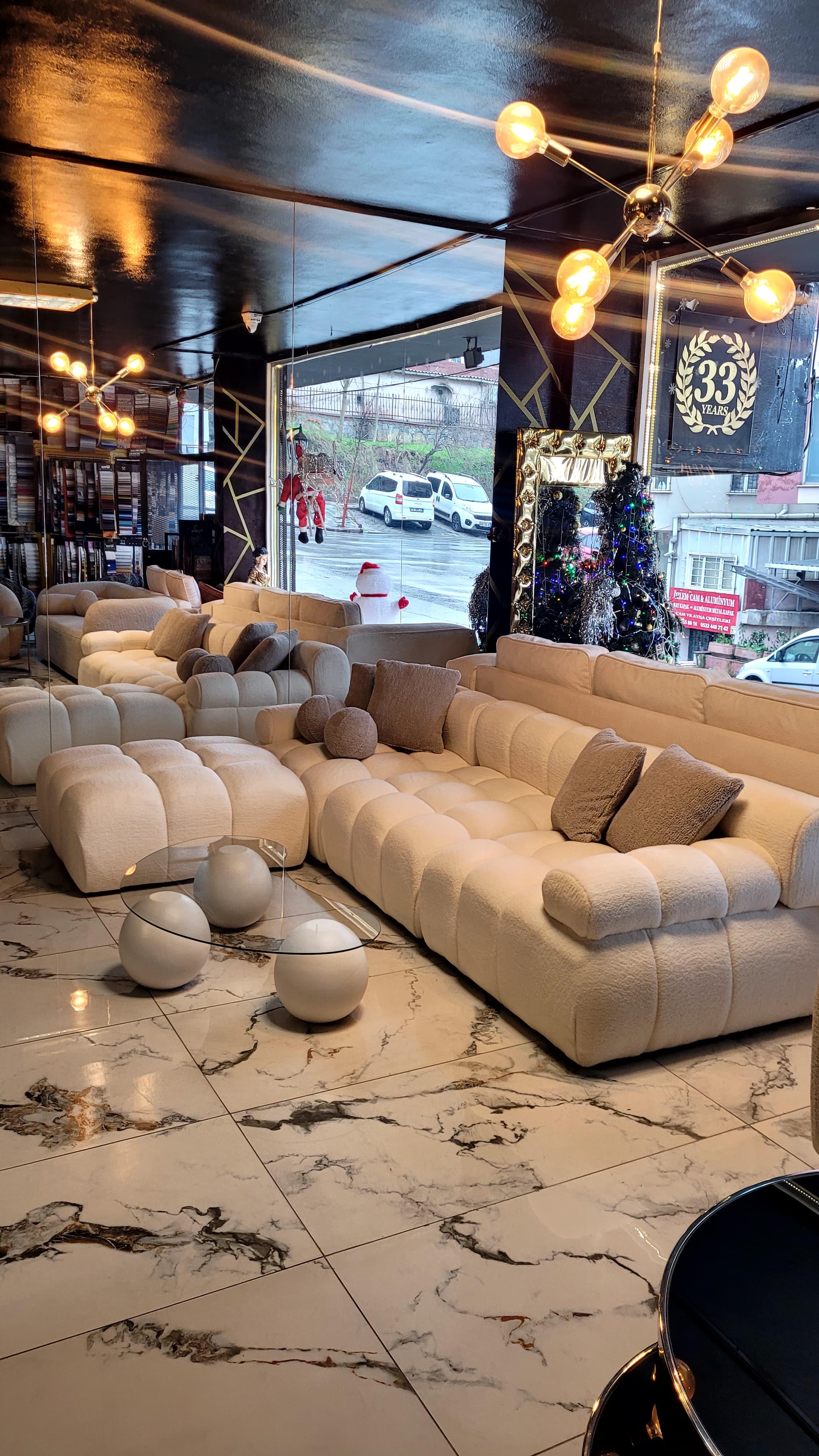 3A MOBİLYA BUKLE CORNER L KANEPE KÖŞE KOLTUK SEHPA HEDİYELİ