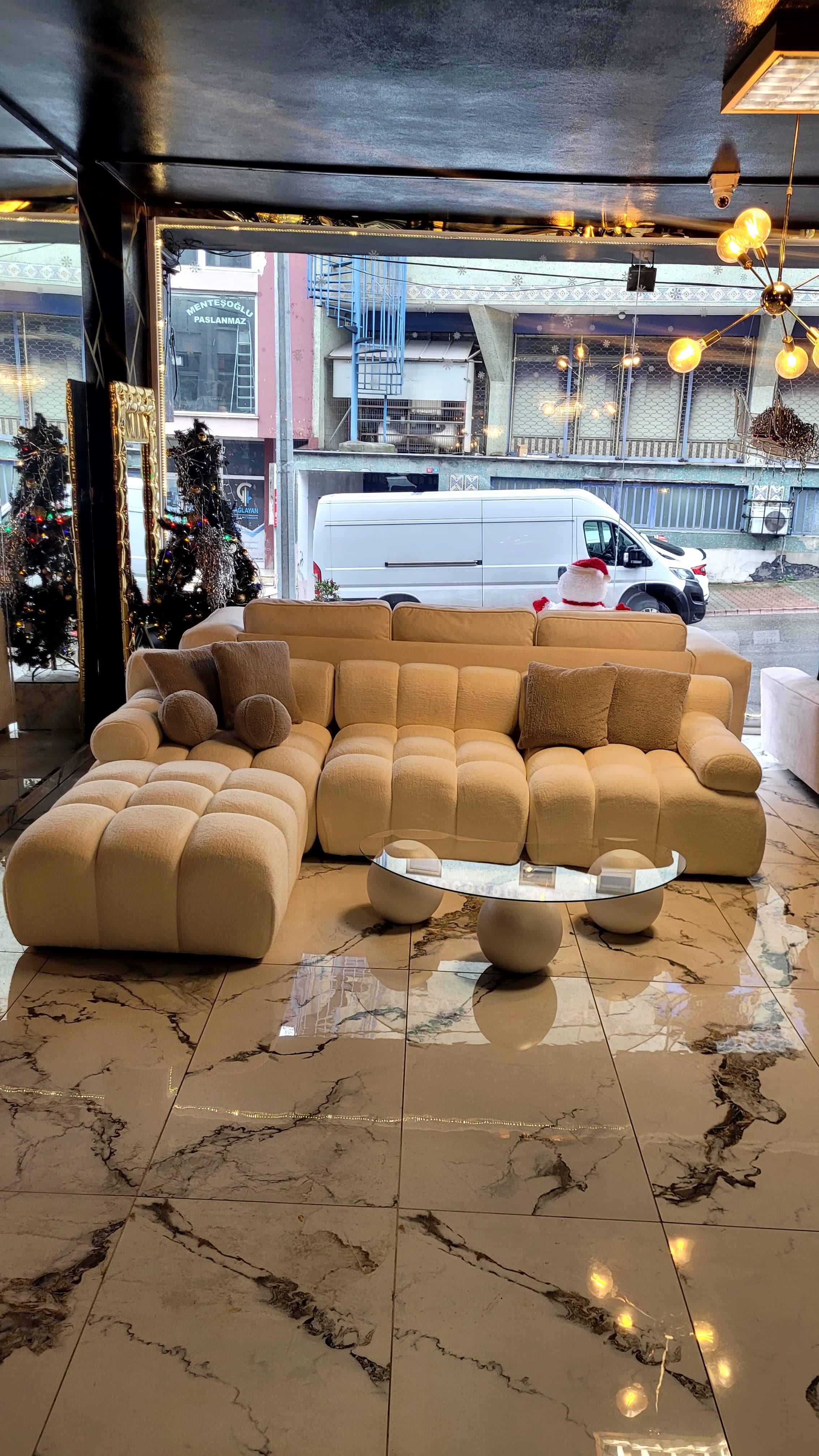 3A MOBİLYA BUKLE CORNER L KANEPE KÖŞE KOLTUK SEHPA HEDİYELİ