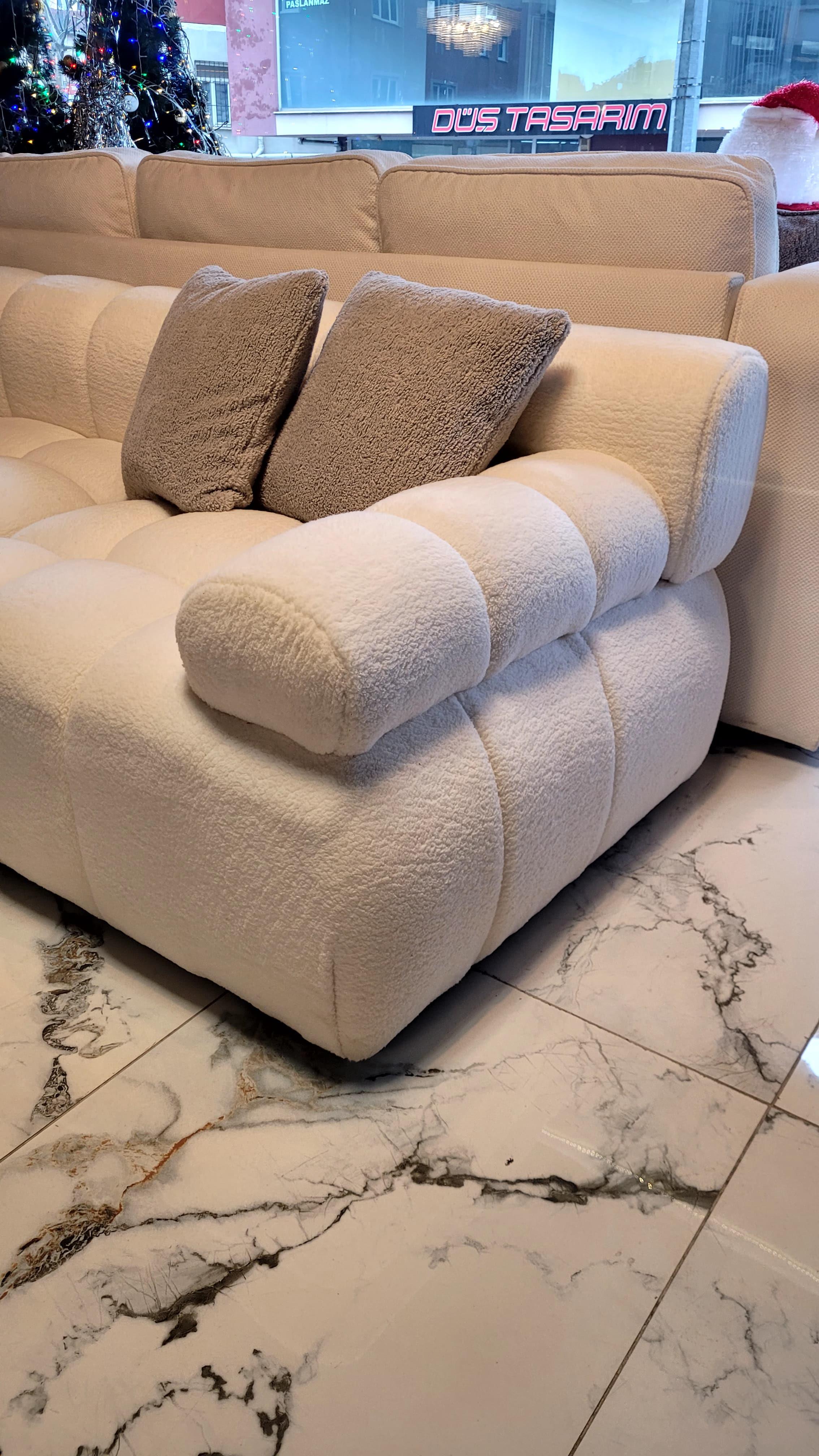 3A MOBİLYA BUKLE CORNER L KANEPE KÖŞE KOLTUK SEHPA HEDİYELİ