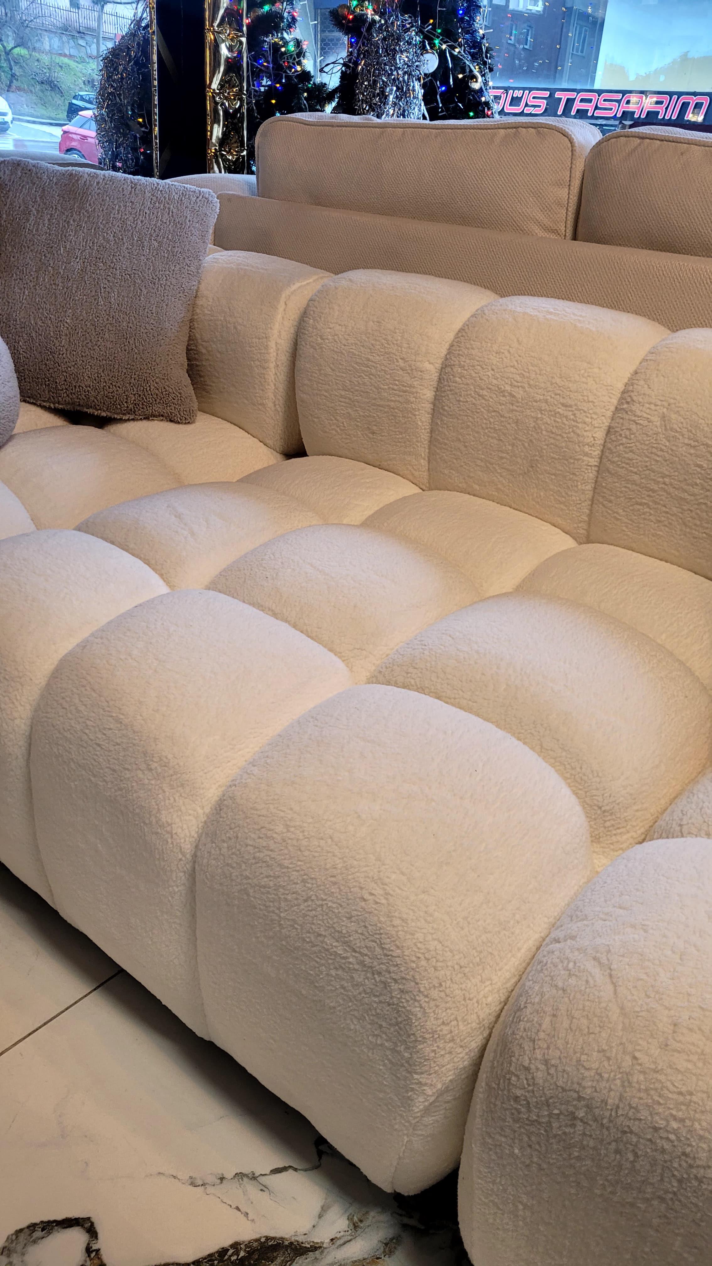 3A MOBİLYA BUKLE CORNER L KANEPE KÖŞE KOLTUK SEHPA HEDİYELİ