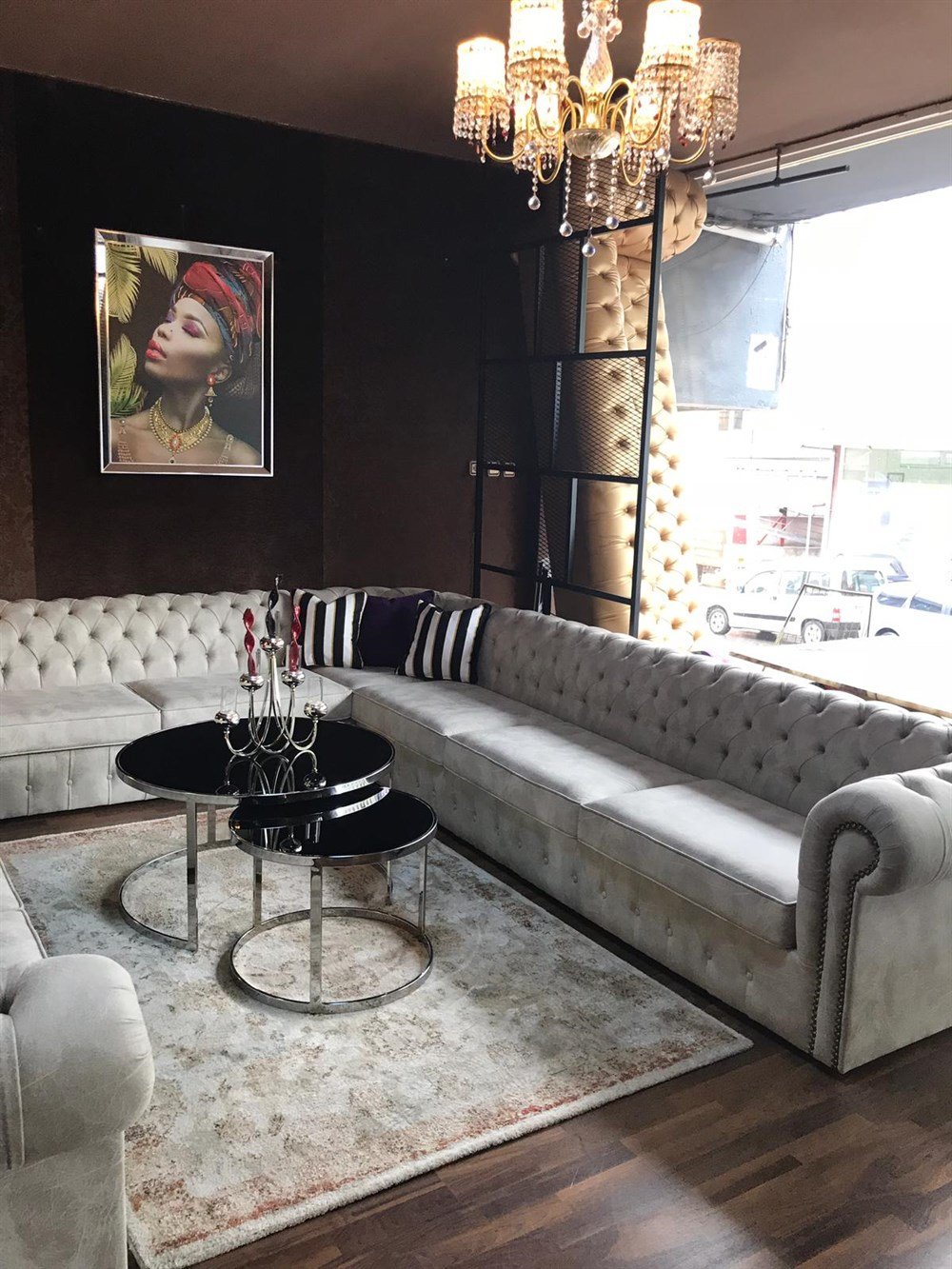 3A MOBİLYA CHESTERFİELD U  KANEPE