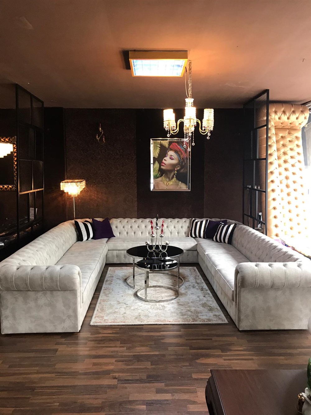 3A MOBİLYA CHESTERFİELD U  KANEPE