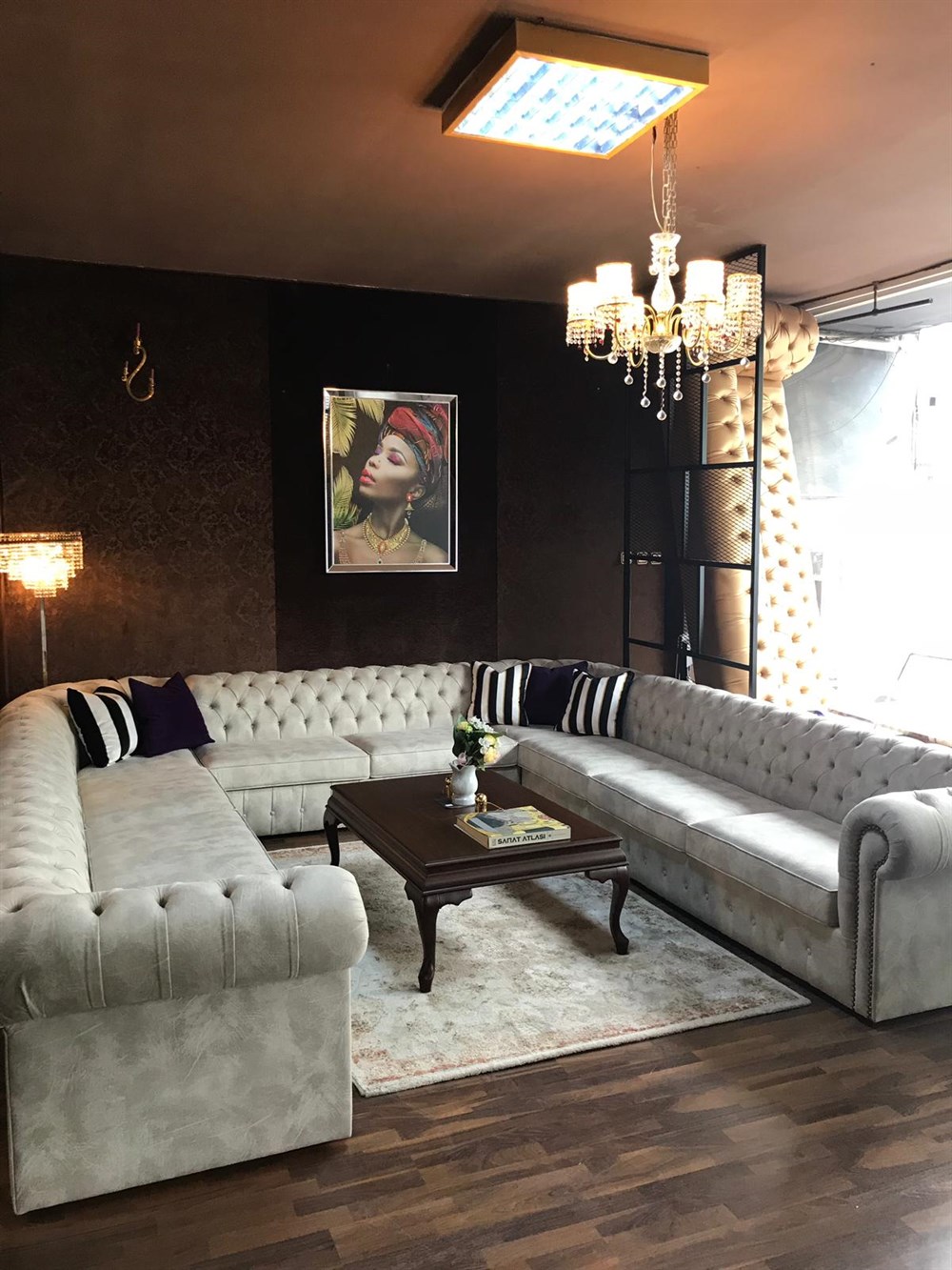 3A MOBİLYA CHESTERFİELD U  KANEPE