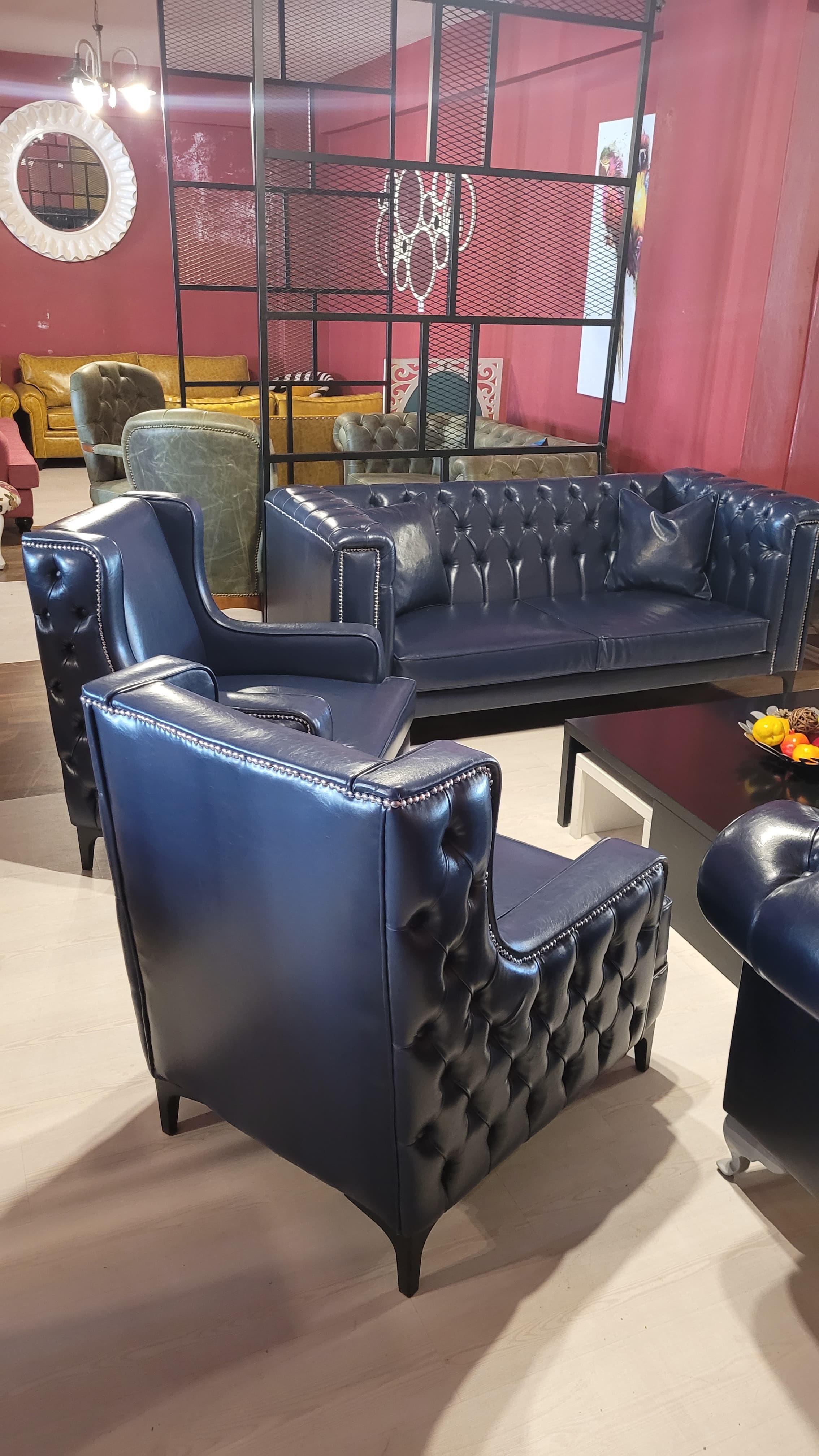 3A MOBİLYA DARK MODERN KANEPE TAKIMI 3+1+1