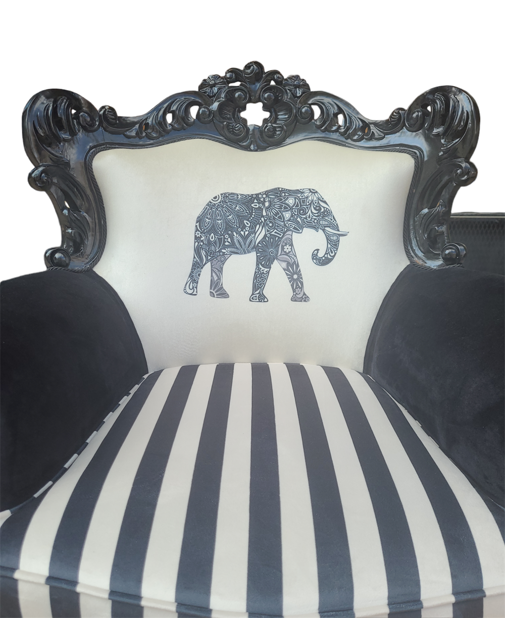 3A MOBİLYA DİGİTAL BLACK RETRO BERJER 