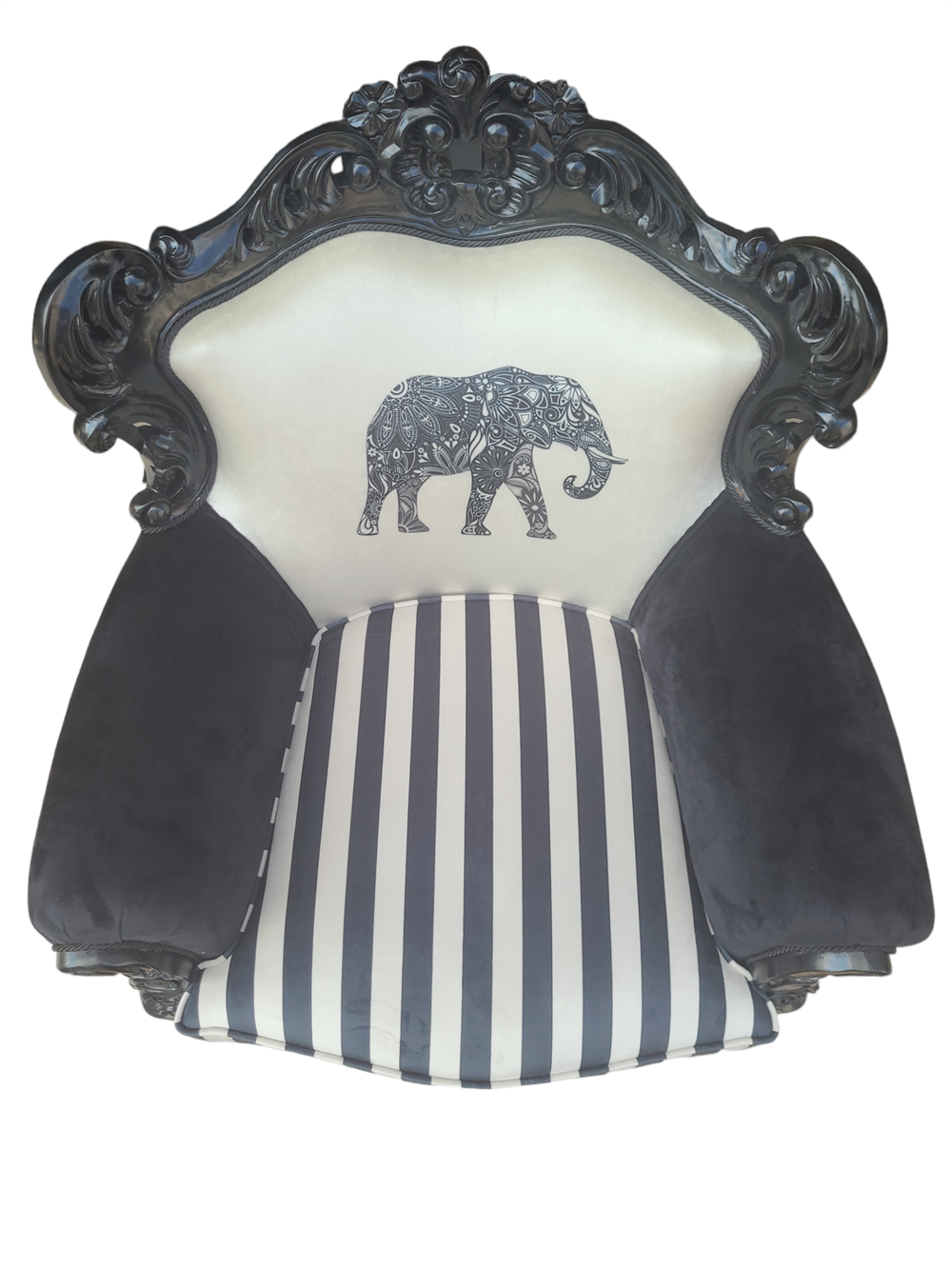 3A MOBİLYA DİGİTAL BLACK RETRO BERJER 