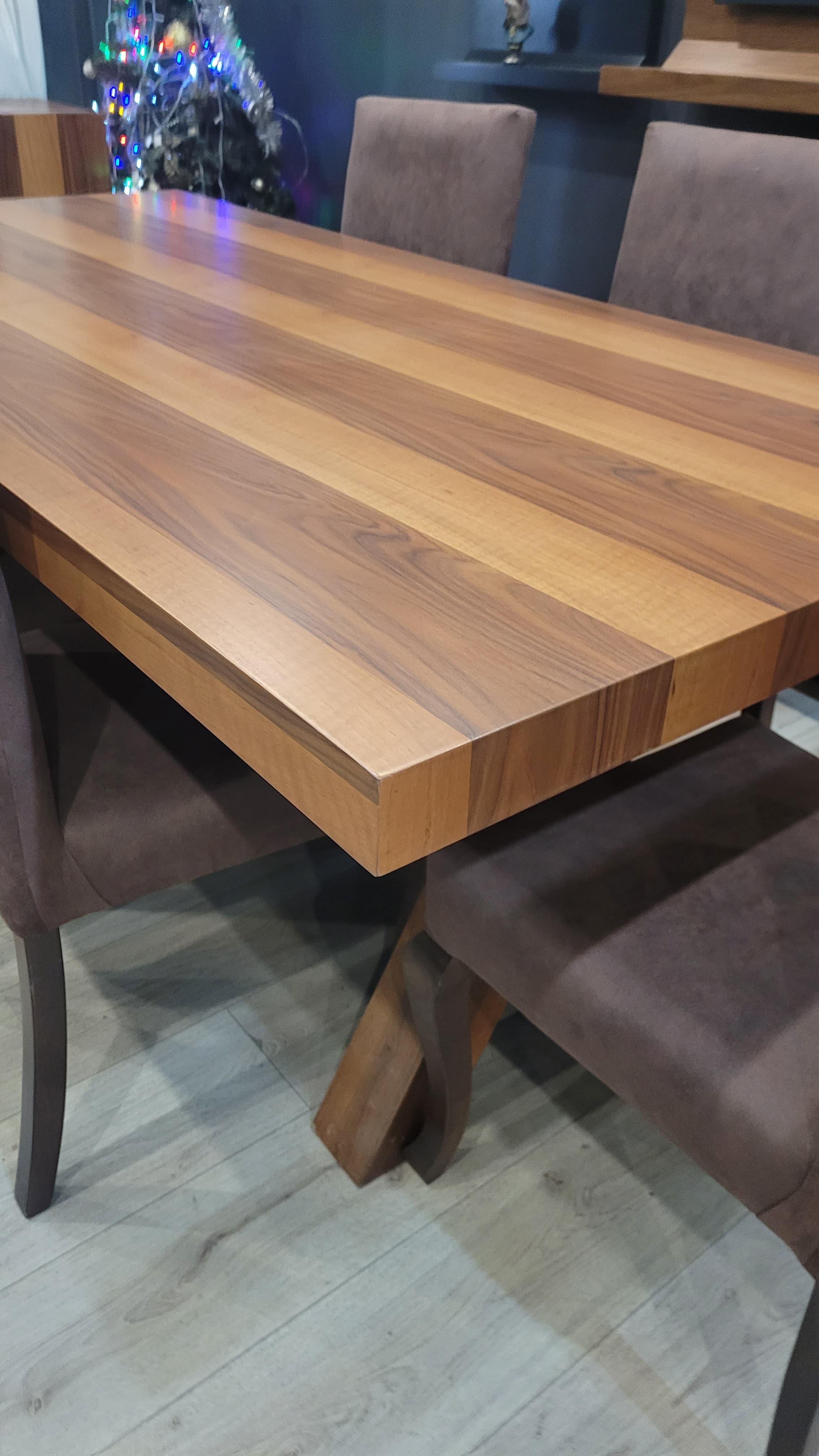 3A MOBİLYA DOĞAL CEVİZ AĞACI  MASA 