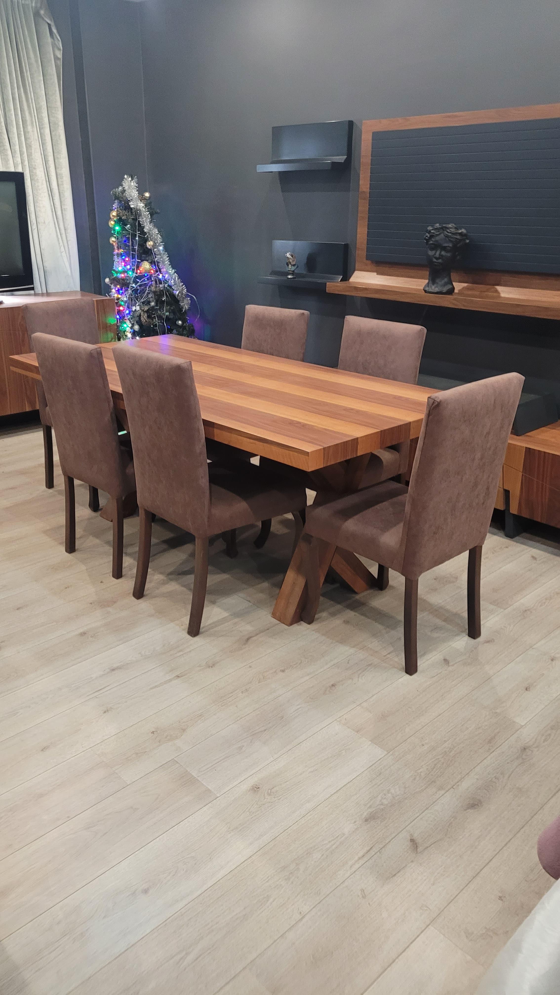 3A MOBİLYA DOĞAL CEVİZ AĞACI  MASA 