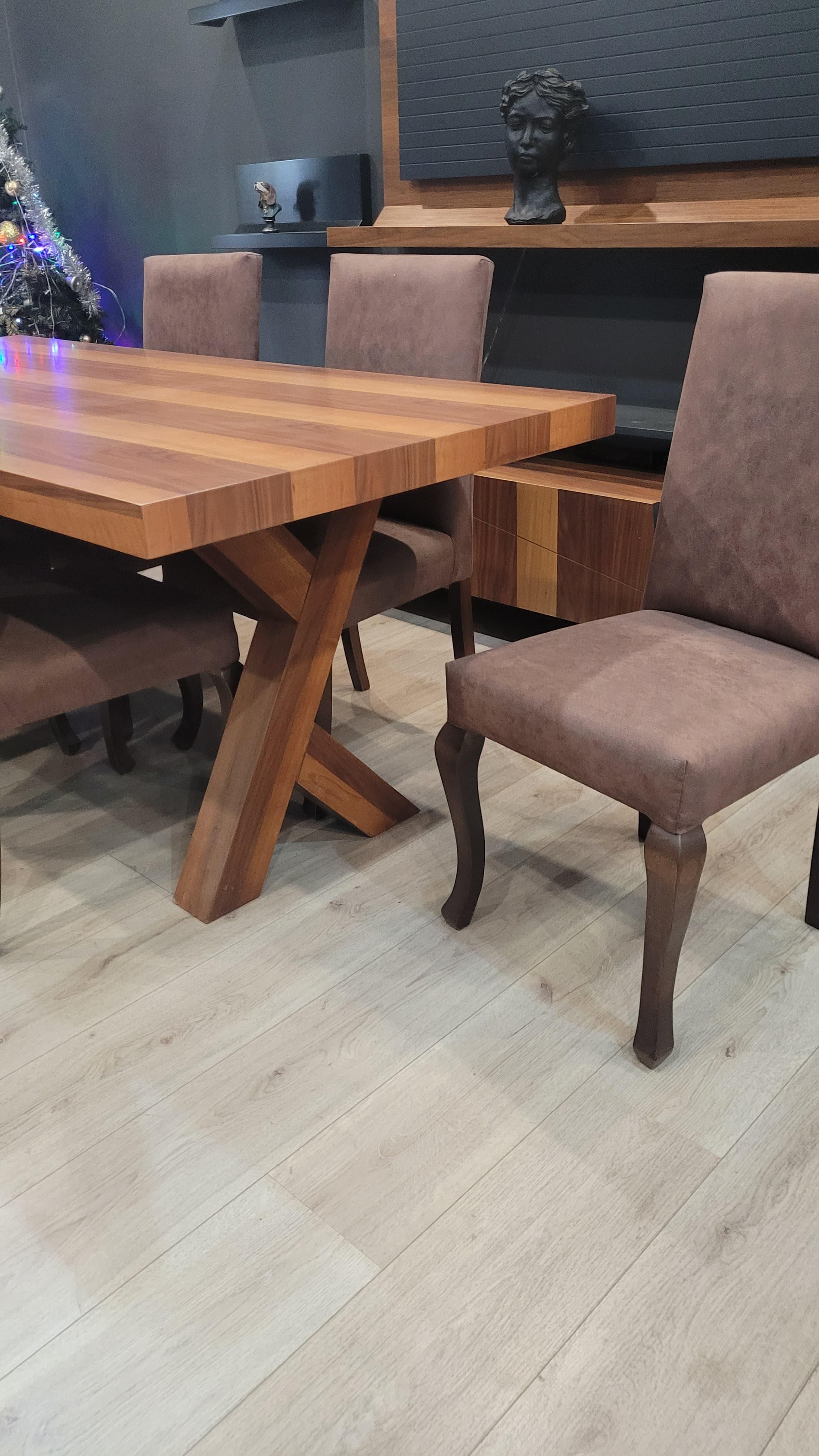 3A MOBİLYA DOĞAL CEVİZ AĞACI  MASA 