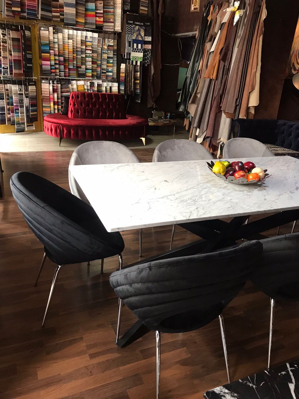 3A MOBİLYA ELEGANCE  MERMER YEMEK TAKIMI