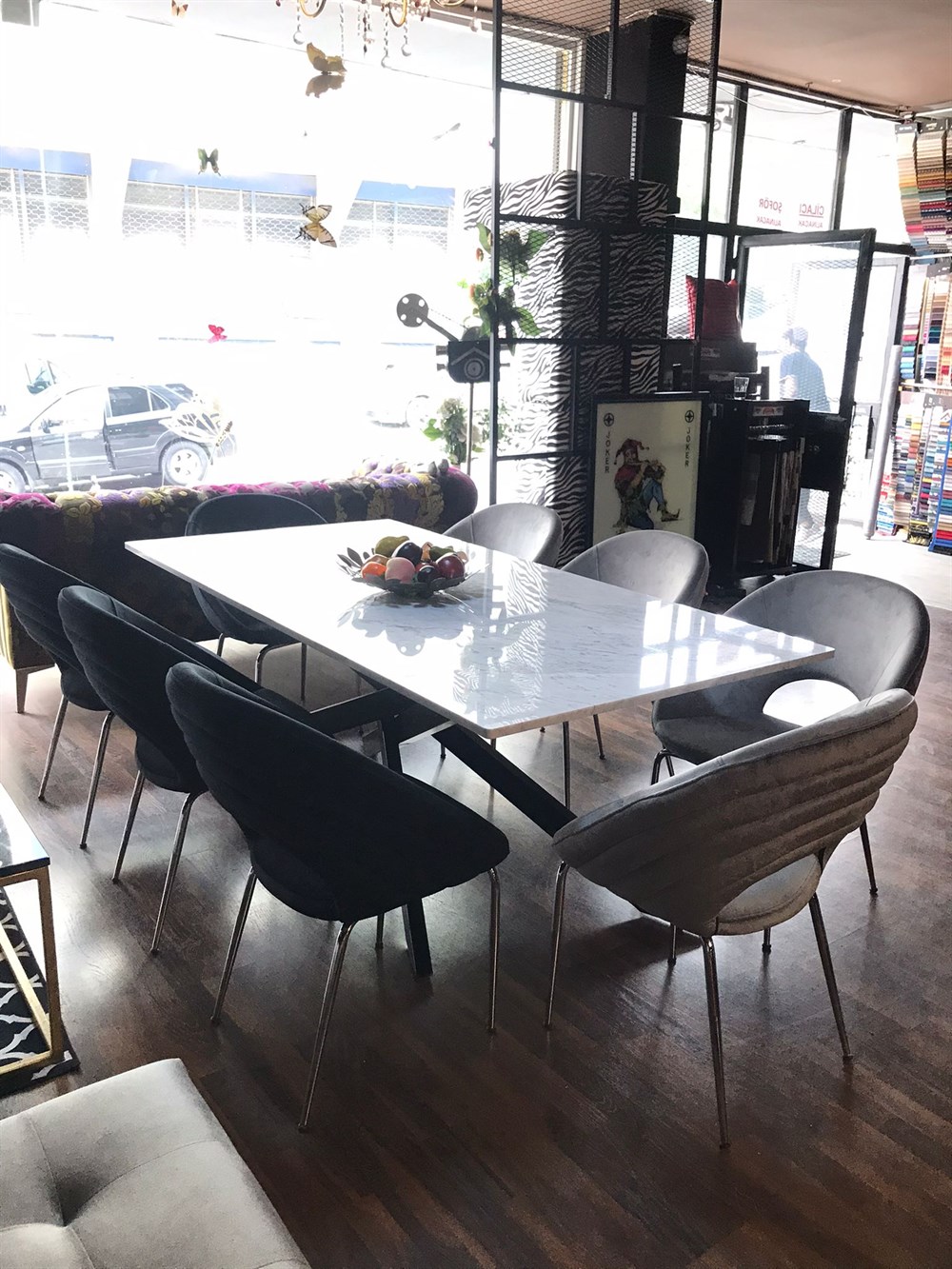 3A MOBİLYA ELEGANCE  MERMER YEMEK TAKIMI