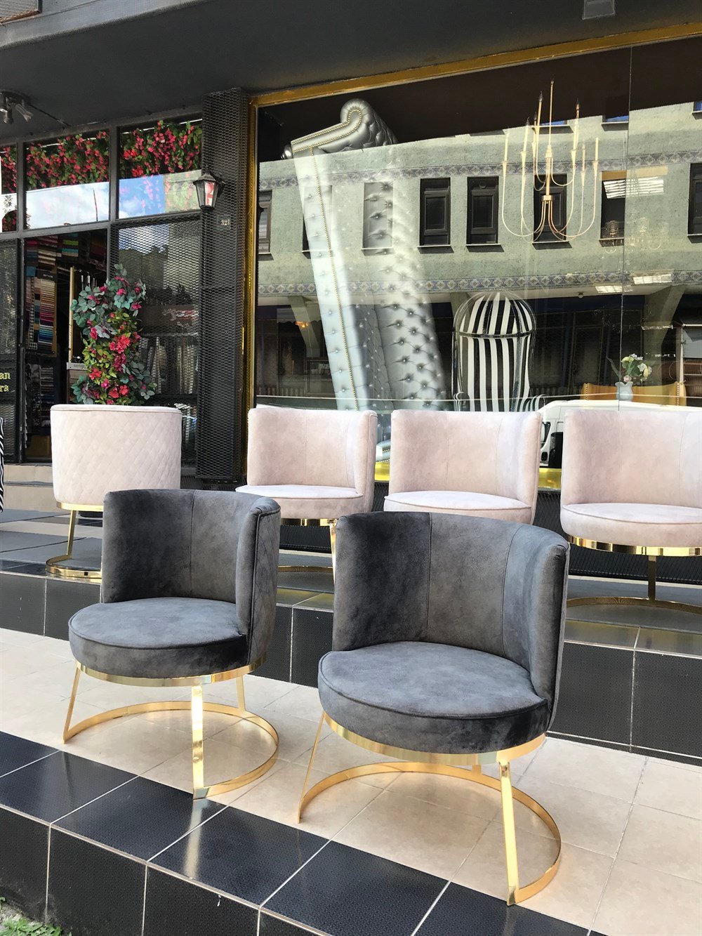 3A MOBİLYA ELEGANCE GOLD SANDALYE 