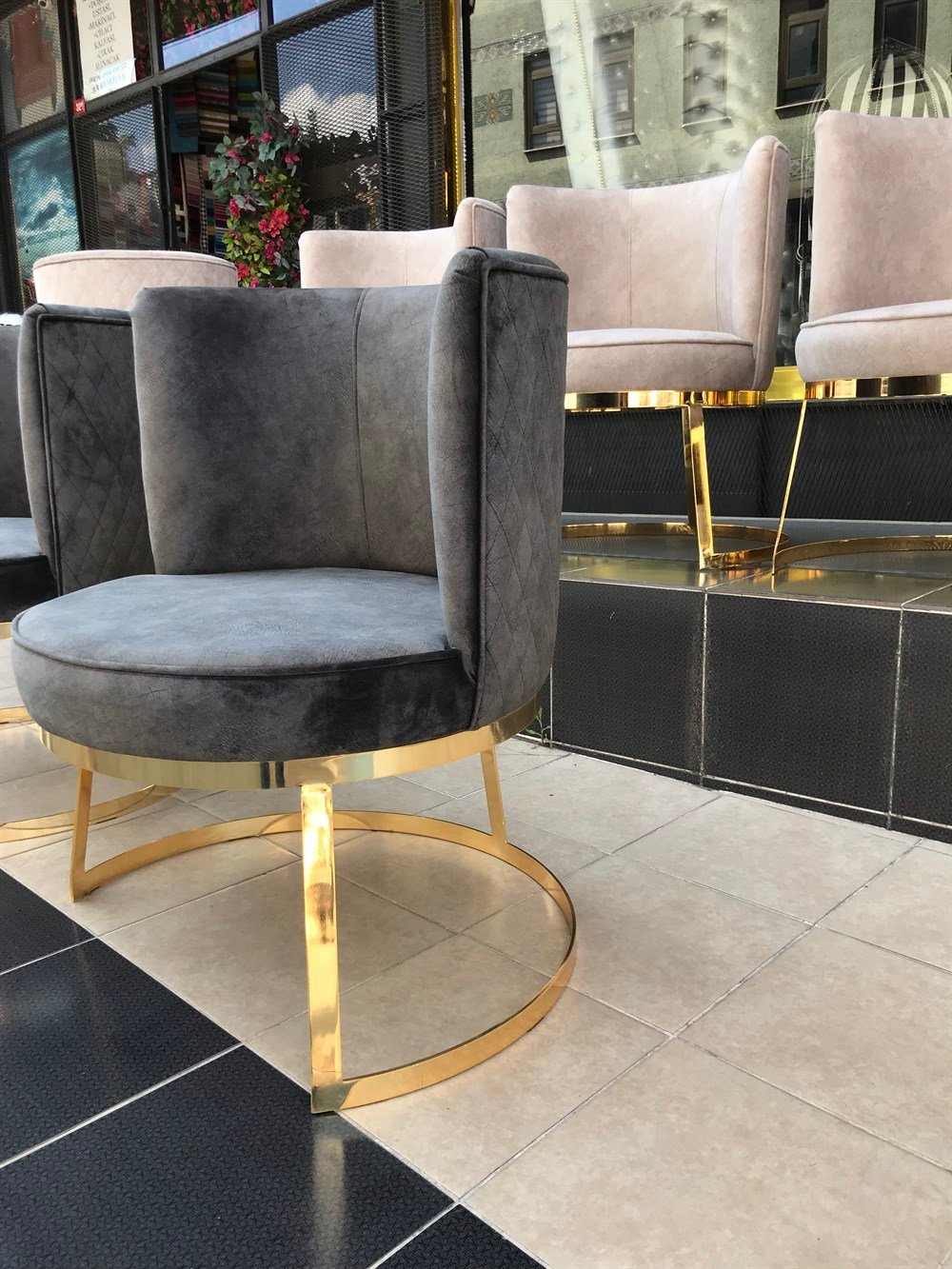 3A MOBİLYA ELEGANCE GOLD SANDALYE 