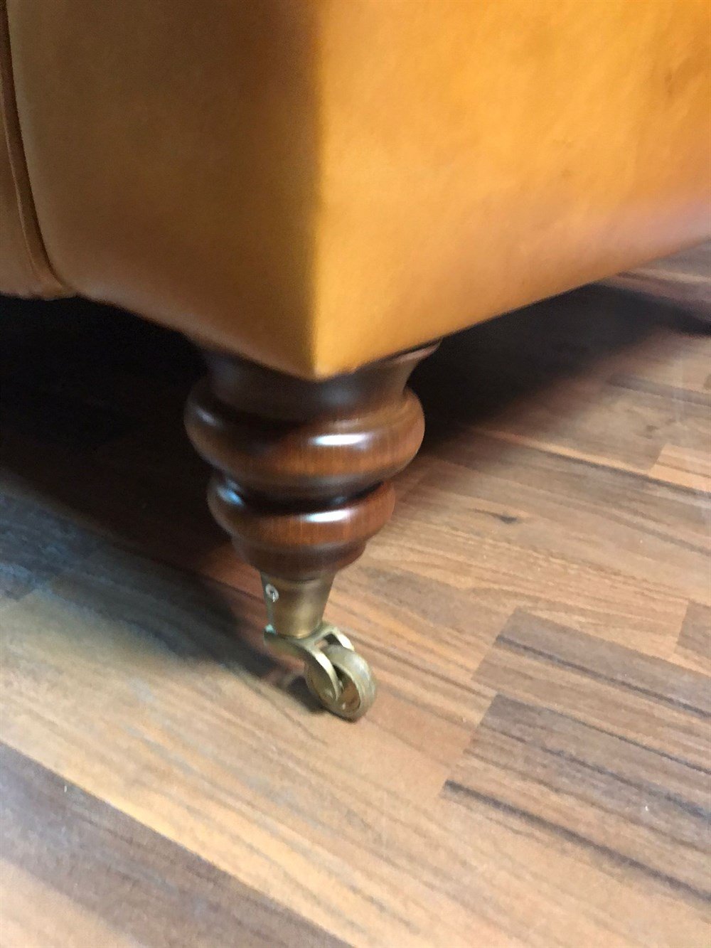 3A MOBİLYA ELEGANCE TABA HAKİKİ DERİ BERJER 