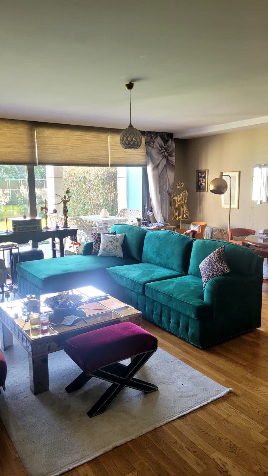 3A MOBİLYA EMERALD GREEN L KANEPE KÖŞE KOLTUK 