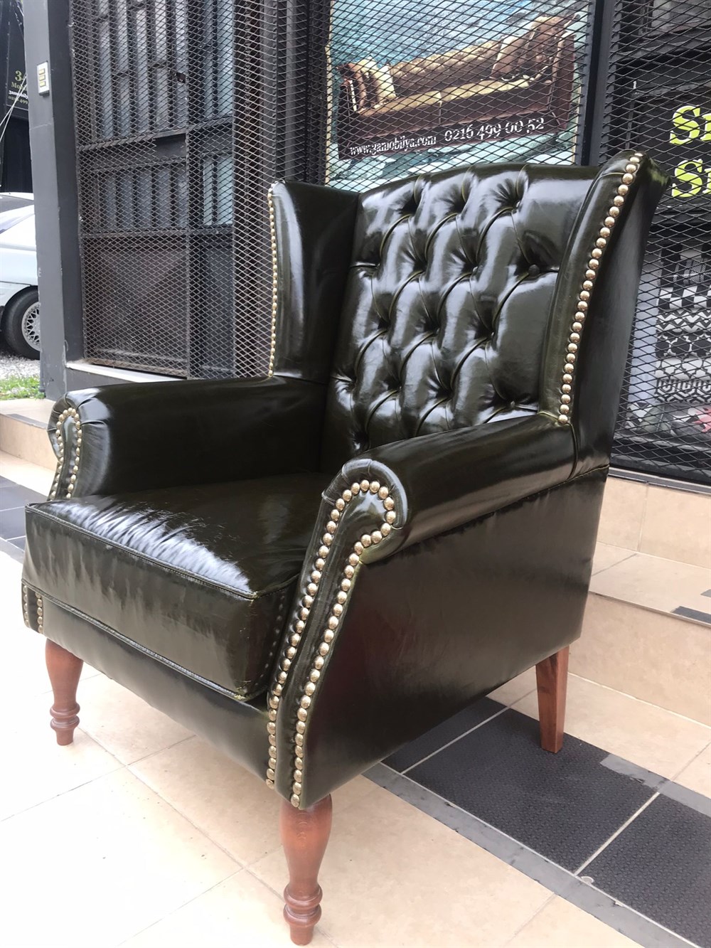 3A MOBİLYA ENGLİSH GREEN PULLAP BERJER 