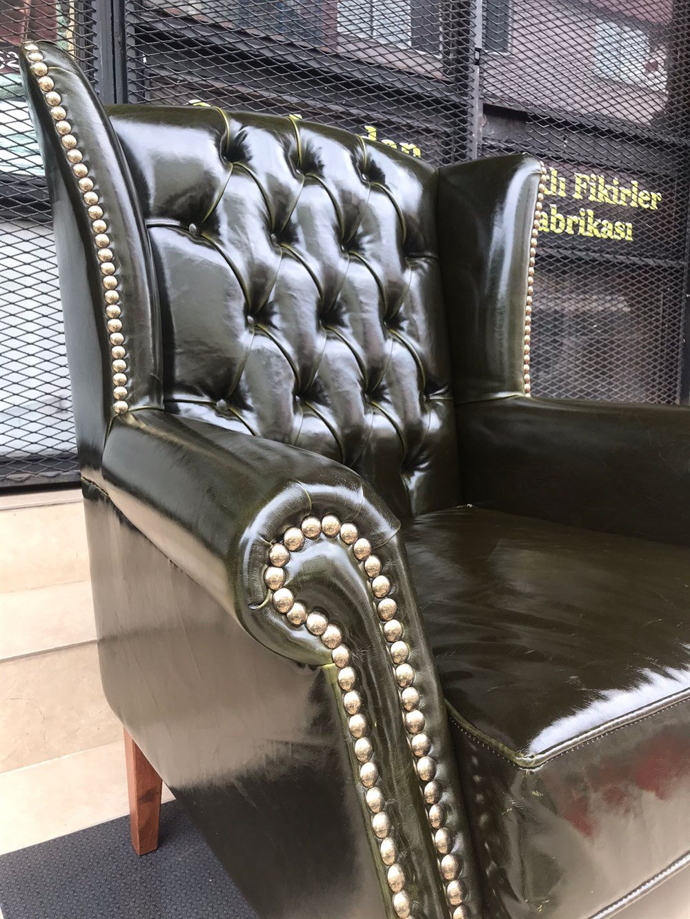 3A MOBİLYA ENGLİSH GREEN PULLAP BERJER 