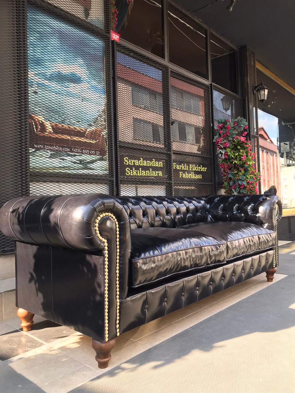 3A MOBİLYA ESCAPE ANTRİSİT PULLAP CHESTERFİELD 