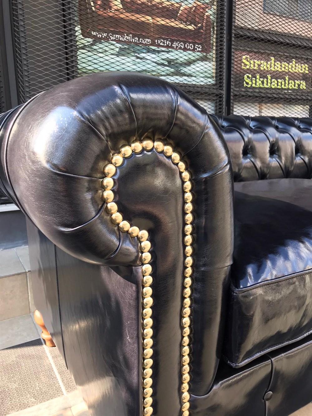 3A MOBİLYA ESCAPE ANTRİSİT PULLAP CHESTERFİELD 