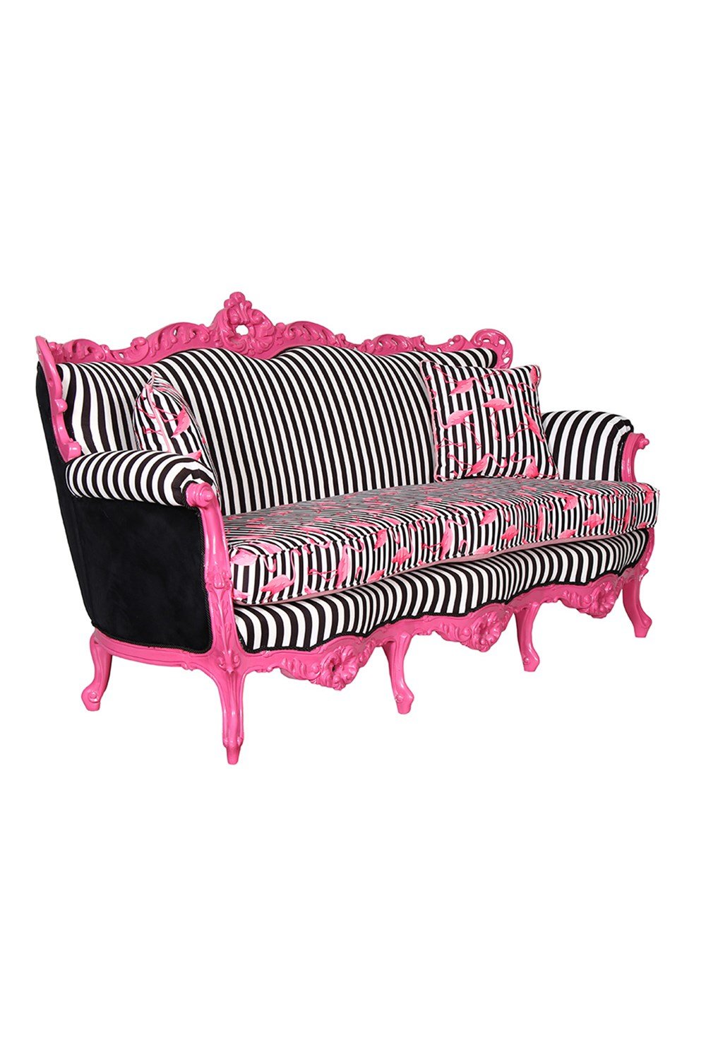 3A Mobilya Flamingo Pink Oymalı Kanepe