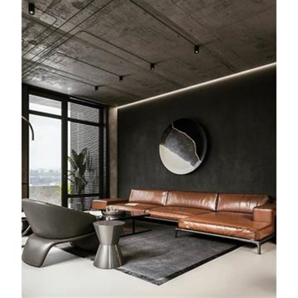 3A MOBİLYA GERÇEK DERİ L KANEPE