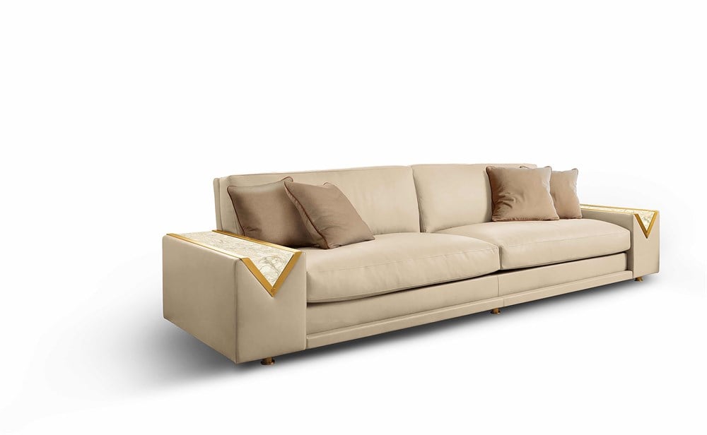 3A MOBİLYA GERÇEK DERİ REAL LEATHER TABA LUXURY KANEPE