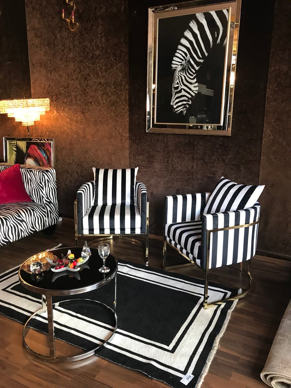 3A MOBİLYA GOLD & BLACK BERJER