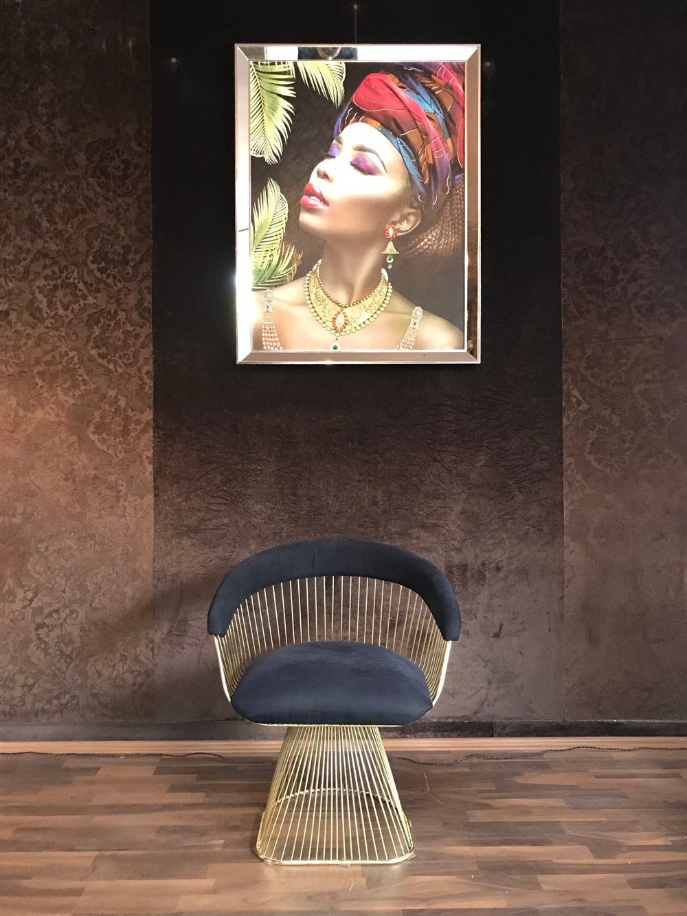 3A MOBİLYA GOLD & BLACK TEL  BERJER