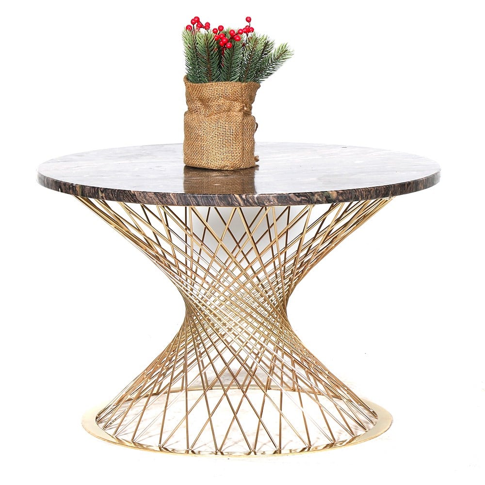 3A Mobilya Gold Mermer Masa