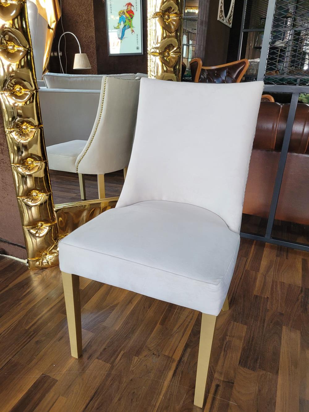 3A MOBİLYA GOLD SWAN WORD SANDALYE 