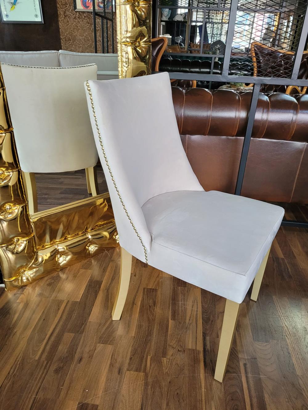 3A MOBİLYA GOLD SWAN WORD SANDALYE 