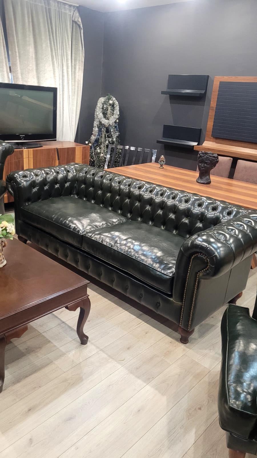 3A MOBİLYA GREEN WORD CHESTERFİELD TAKIMI 3+1+1 +SEHPA