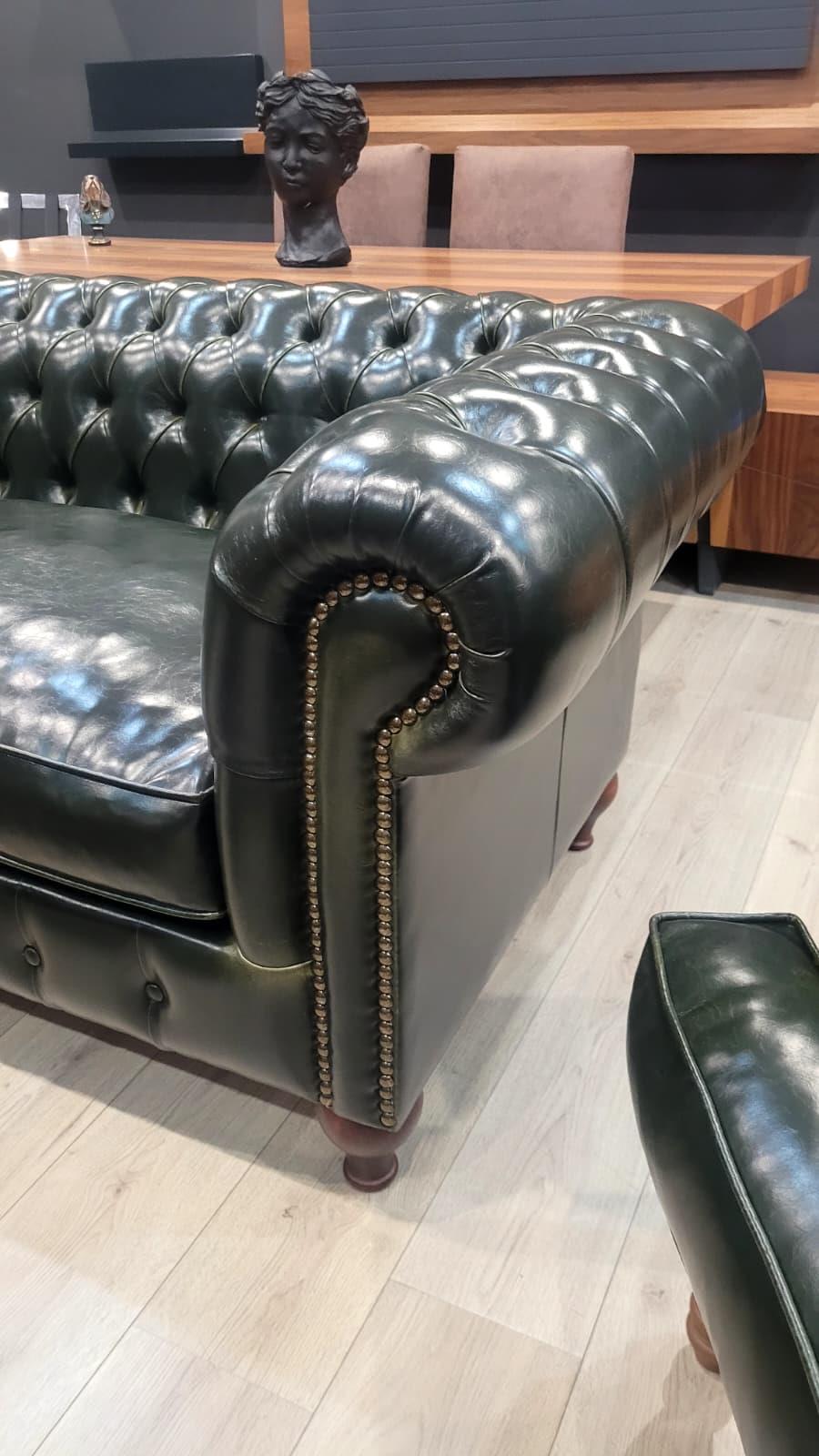 3A MOBİLYA GREEN WORD CHESTERFİELD TAKIMI 3+1+1 +SEHPA