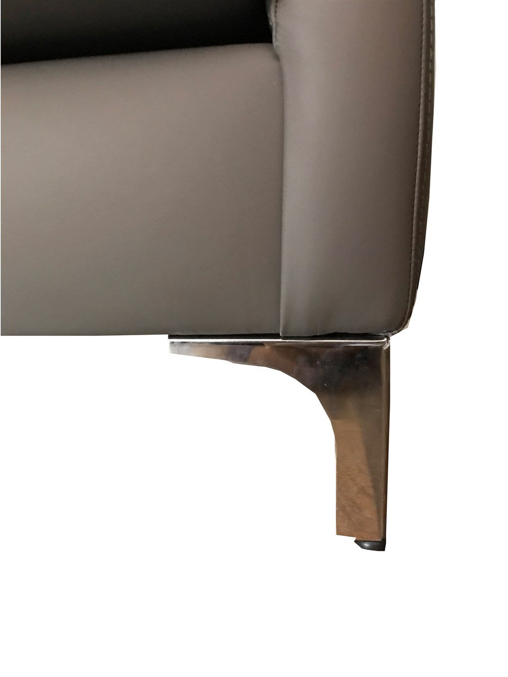 3A Mobilya Grey Modern Gerçek Deri Kanape