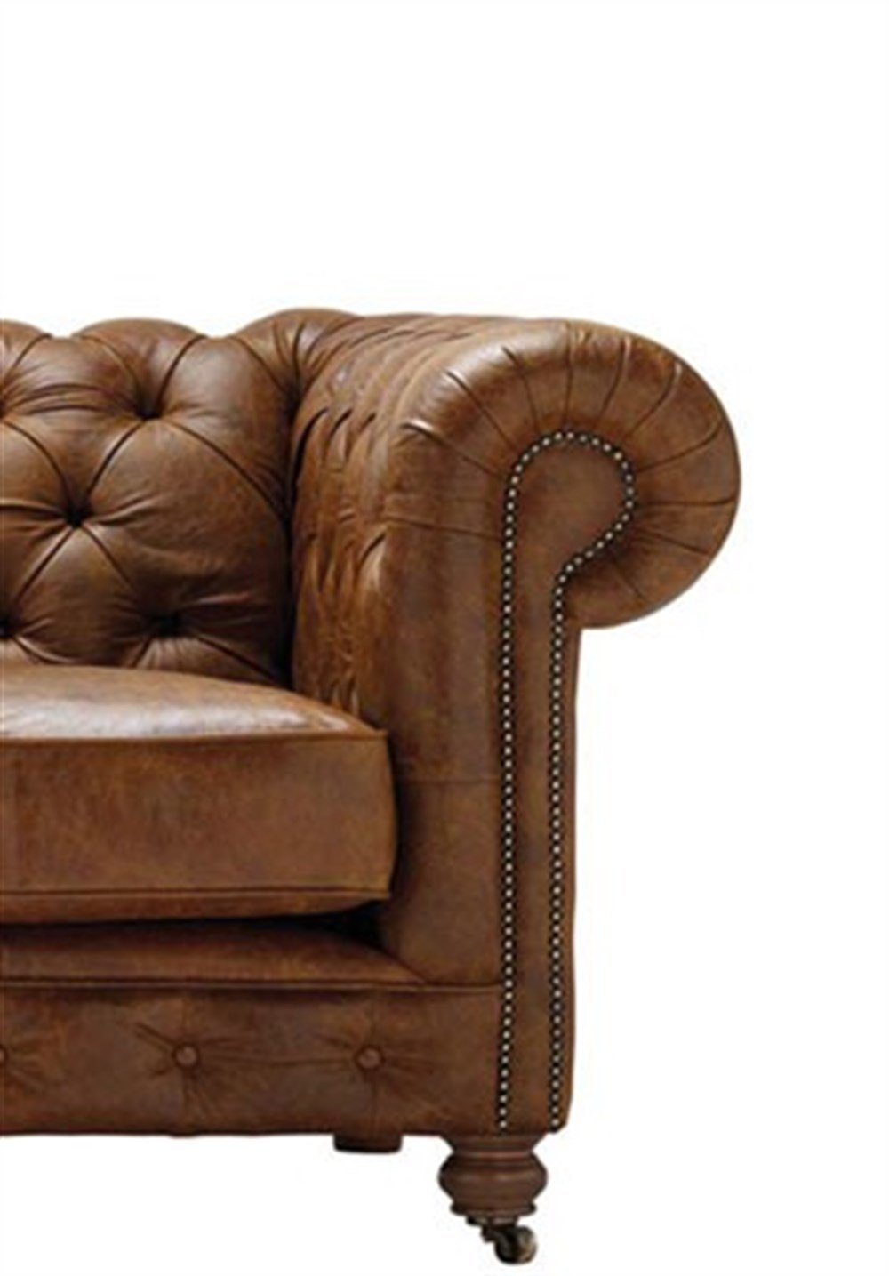 3A Mobilya Hakiki Deri Asil Chesterfield 