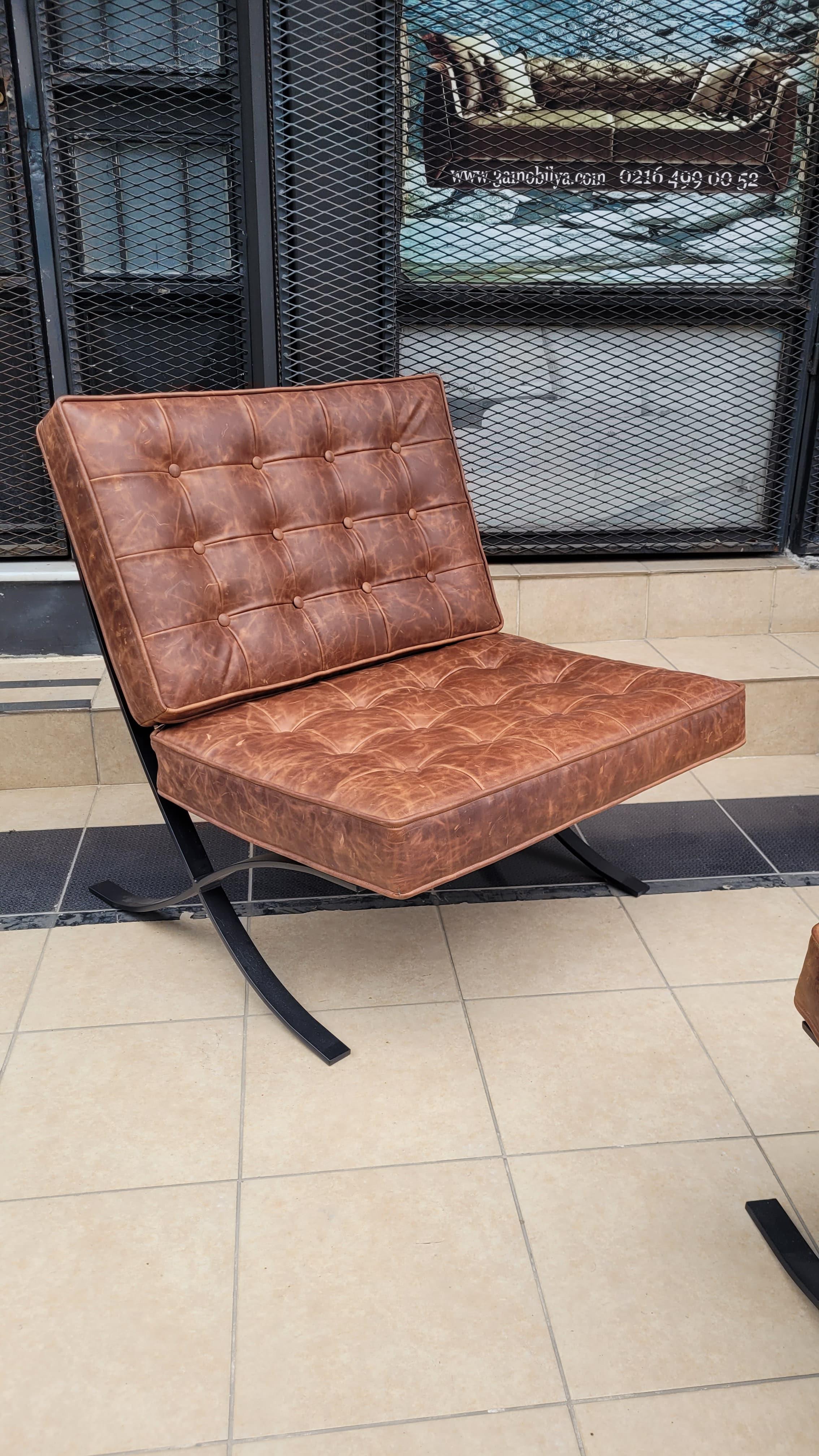 3A MOBİLYA HAKİKİ DERİ BARCELONA  BERJER 