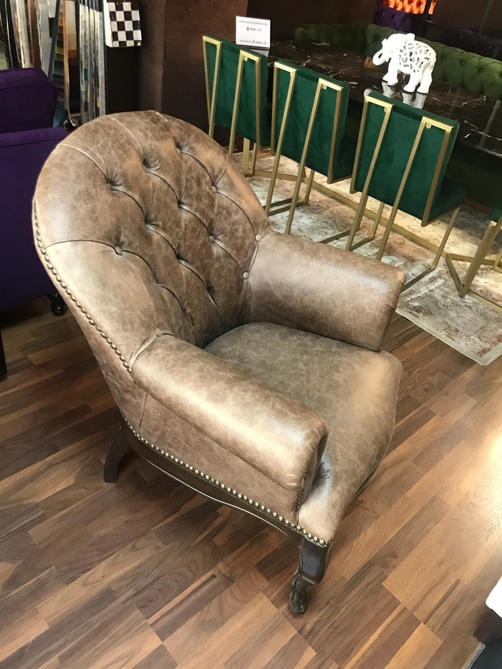 3A MOBİLYA HAKİKİ DERİ BERJER