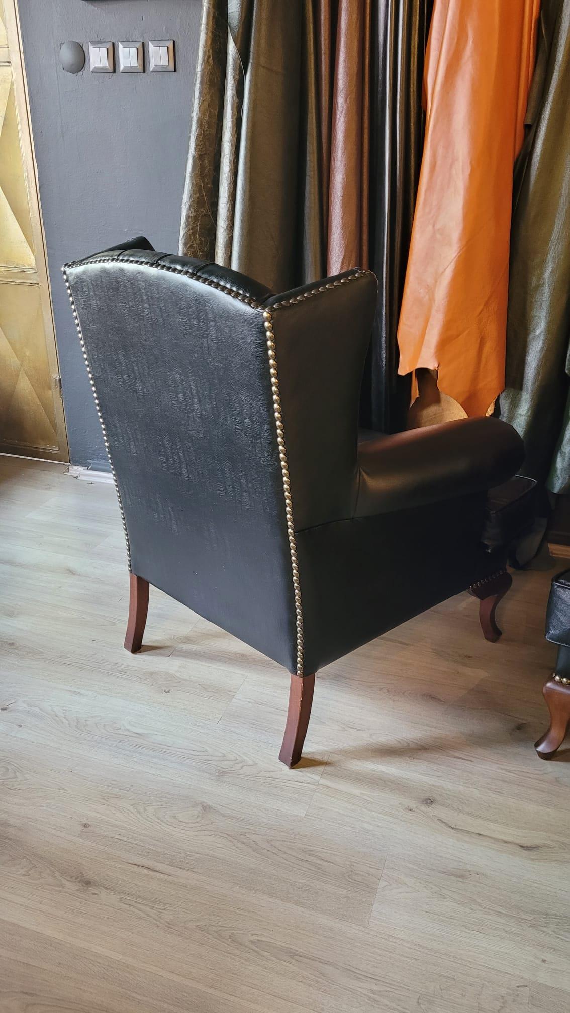 3A MOBİLYA  HAKİKİ DERİ BLACK BOSS BERJER 