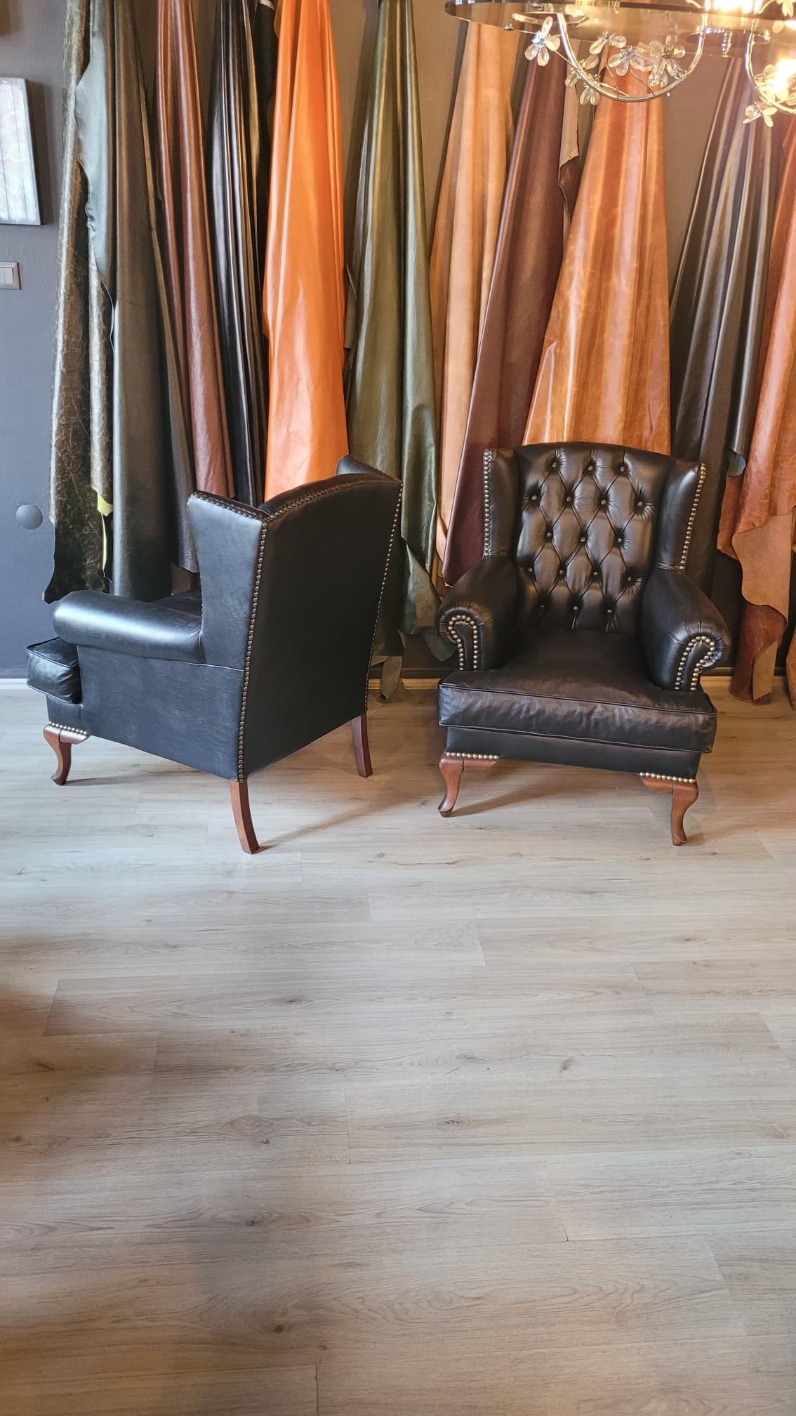 3A MOBİLYA  HAKİKİ DERİ BLACK BOSS BERJER 