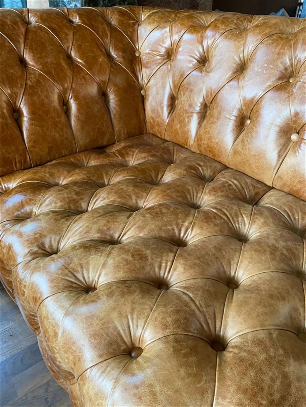 3A MOBİLYA HAKİKİ DERİ CHİCAGO OYMALI CHESTER  KOLTUK