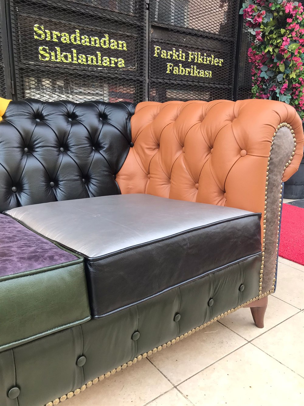 3A MOBİLYA HAKİKİ DERİ DUBLİN CHESTERFİELD