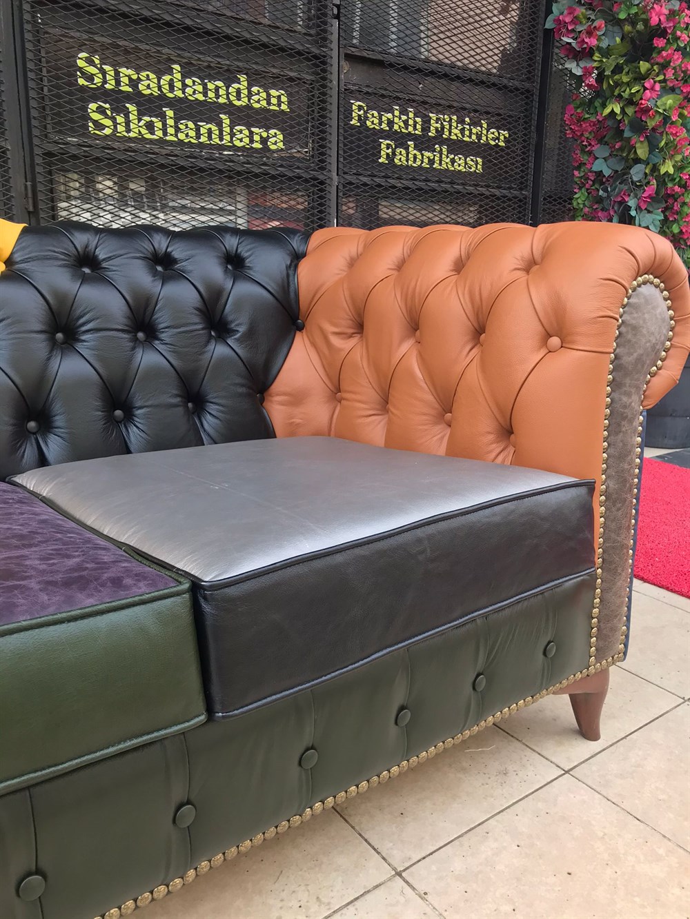 3A MOBİLYA HAKİKİ DERİ DUBLİN CHESTERFİELD