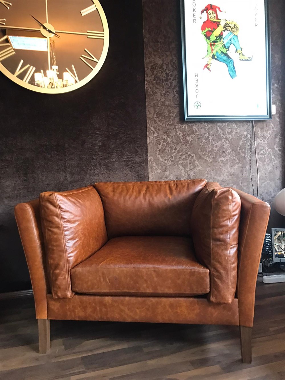 3A MOBİLYA HAKİKİ DERİ ELEGANCE BERJER