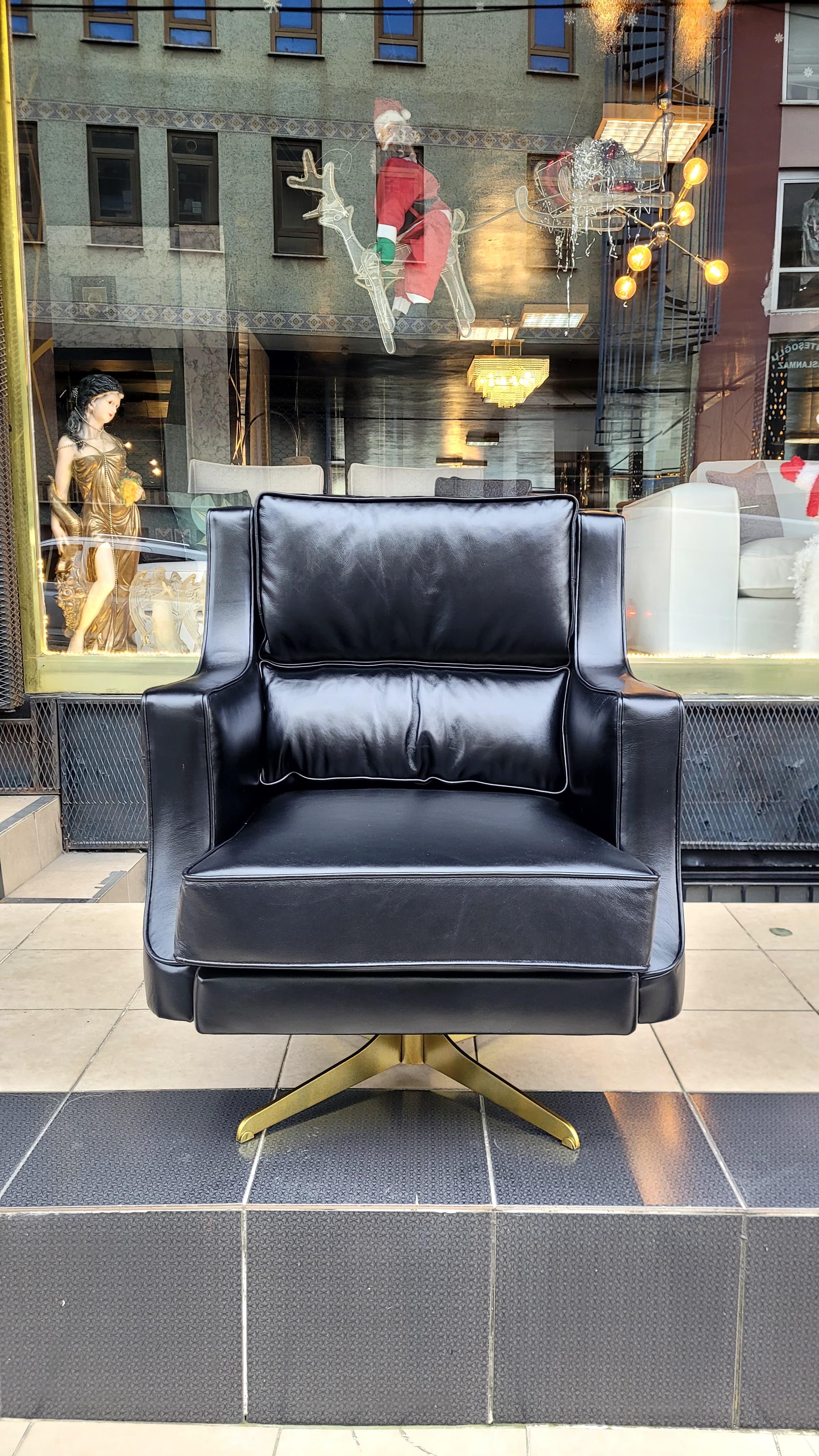 3A MOBİLYA HAKİKİ DERİ ELEGANCE OFFİCE MAKAM KOLTUĞU 