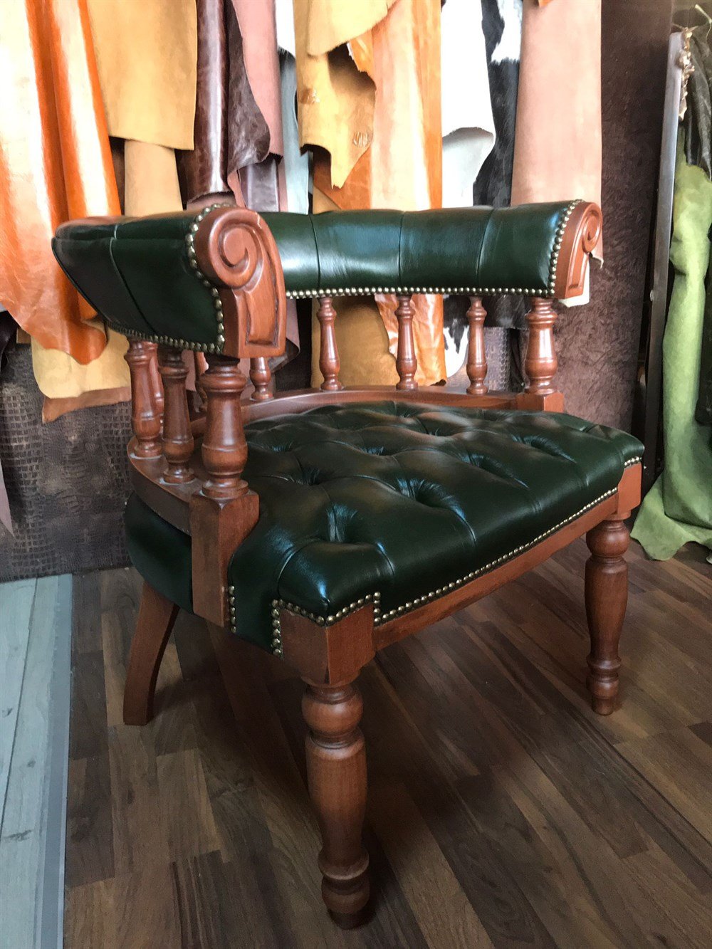 3A MOBİLYA HAKİKİ DERİ GREEN  BRİSTOL BERJER 