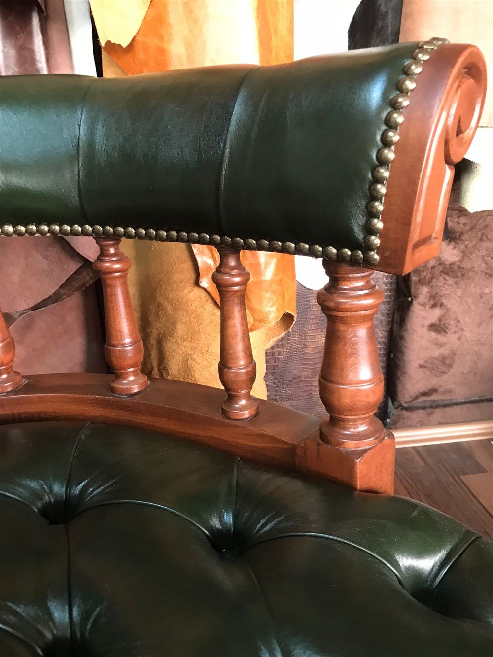 3A MOBİLYA HAKİKİ DERİ GREEN  BRİSTOL BERJER 