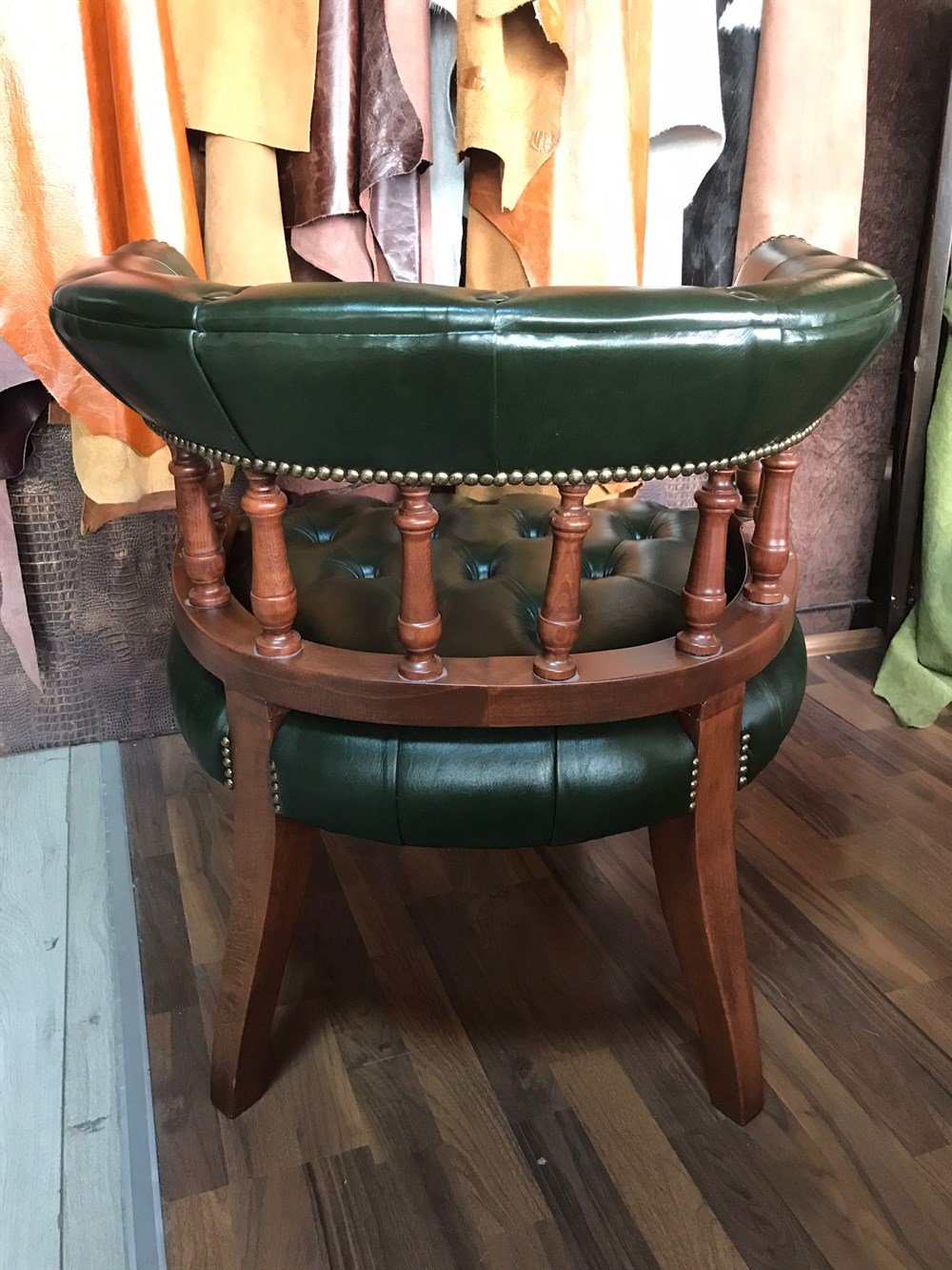 3A MOBİLYA HAKİKİ DERİ GREEN  BRİSTOL BERJER 