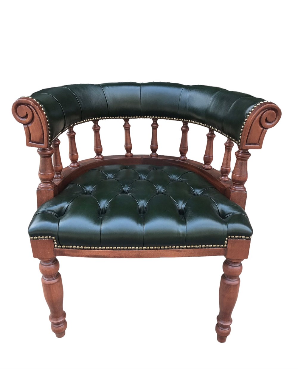 3A MOBİLYA HAKİKİ DERİ GREEN  BRİSTOL BERJER 