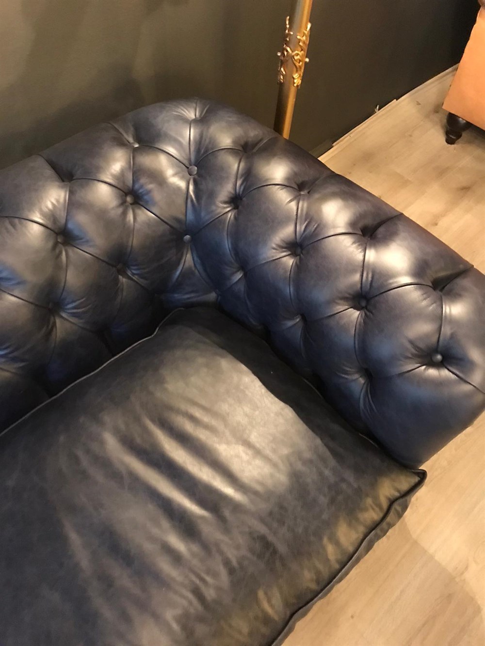 3A MOBİLYA HAKİKİ DERİ KLAS CHESTERFİELD